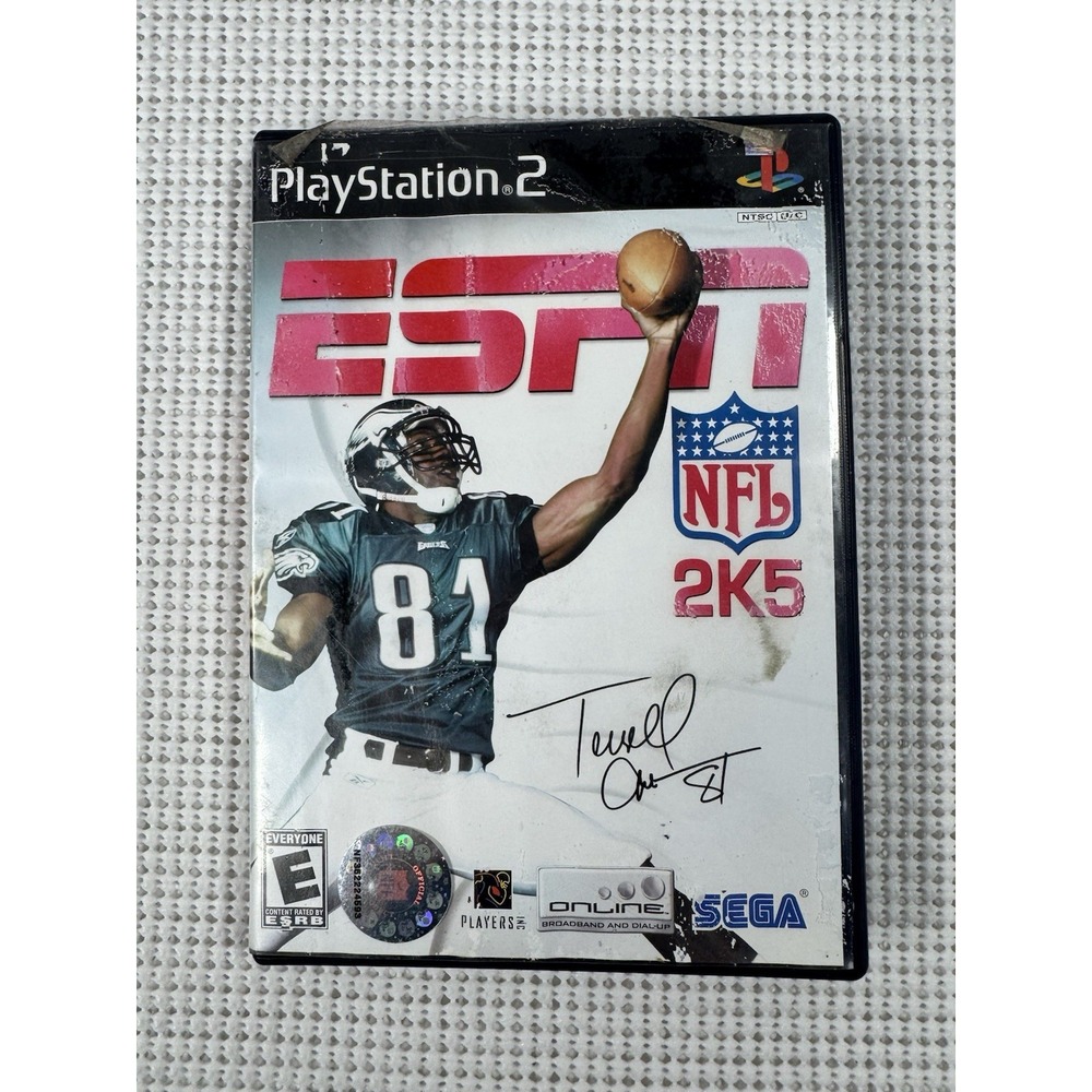 ESPN NFL 2K5 Sony PlayStation 2 PS2 Complete CIB SEGA SLUS20919 Untested